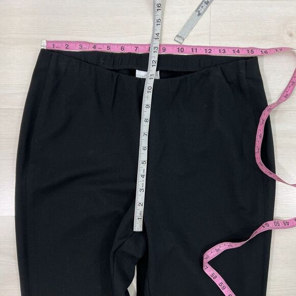 J Jill Ponte Slim Leg Pull On Pants Women Size Medium Black Comfort Stretch - Picture 3 of 7
